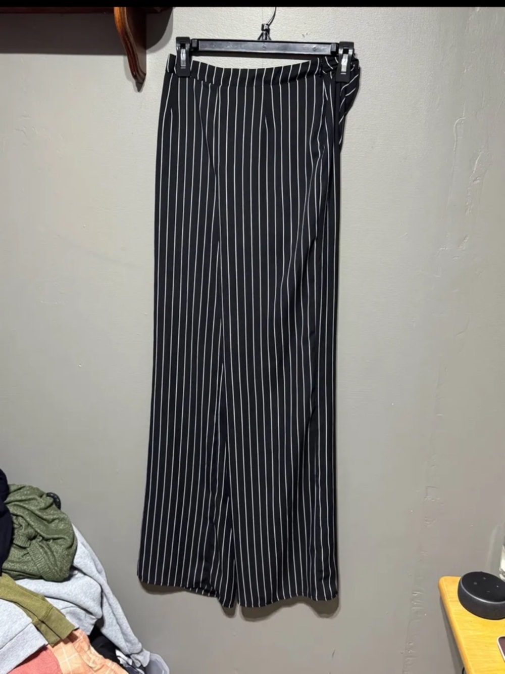 Forever 21 Black Pinstripe Trousers